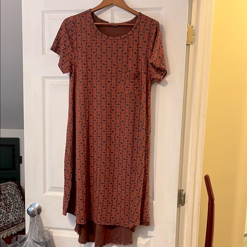 Lularoe Carly dress high low Size L